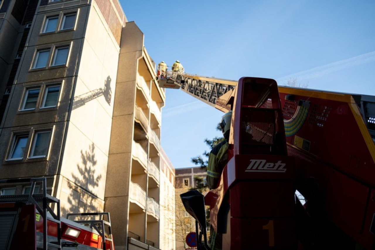 Dresden-Drama: Wohnung brennt – Feuerwehr rettet Mensch und zwei Hunde!